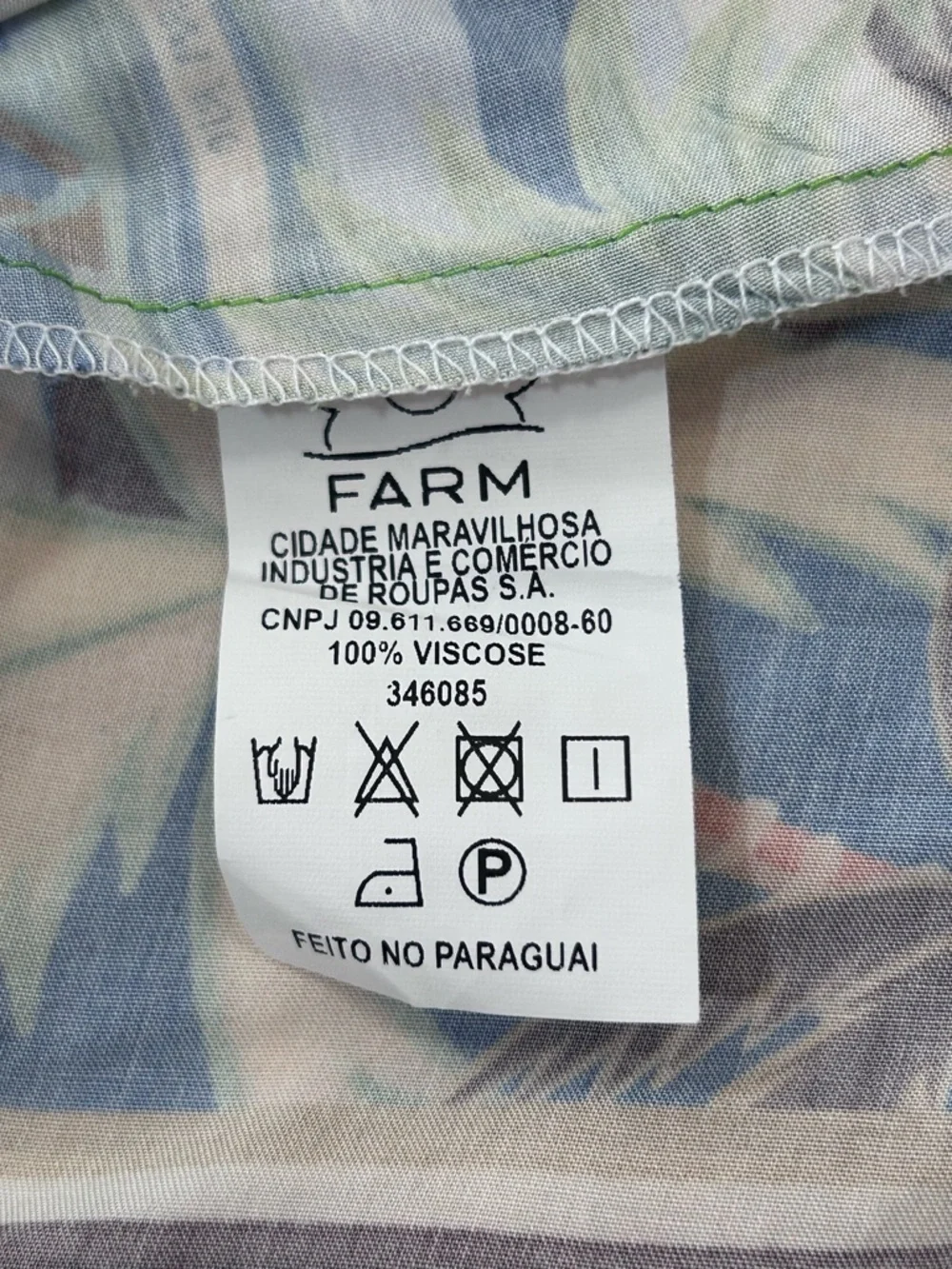 Farm Rio Scarf Tropical Print Tie-Front Mini Dress - S - Picture 11 of 16